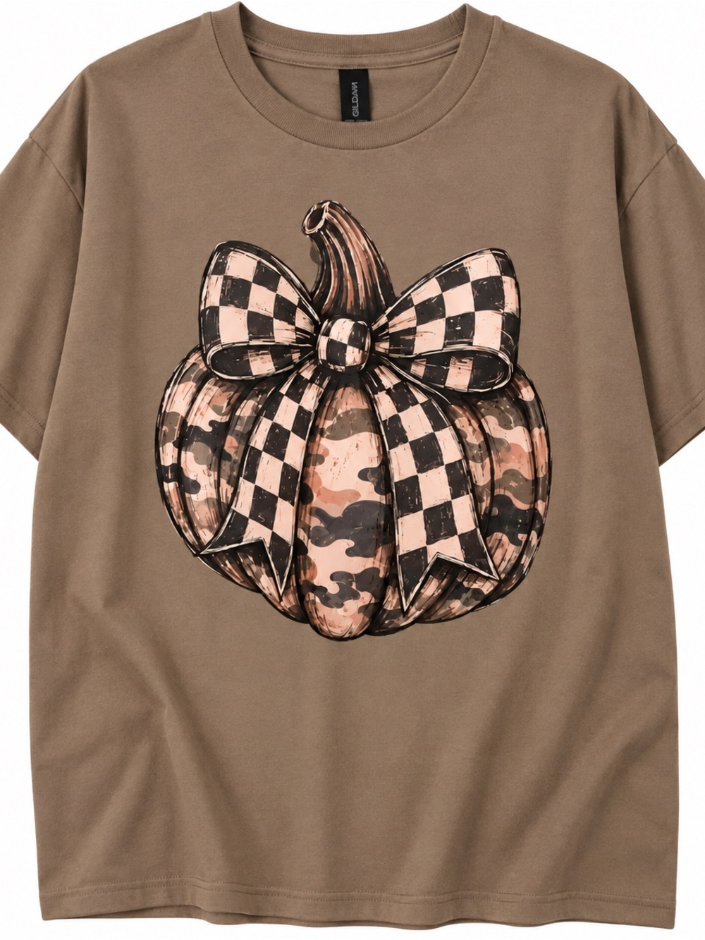 Adult 2XL NWOT Camo Pumpkin Graphic Tee